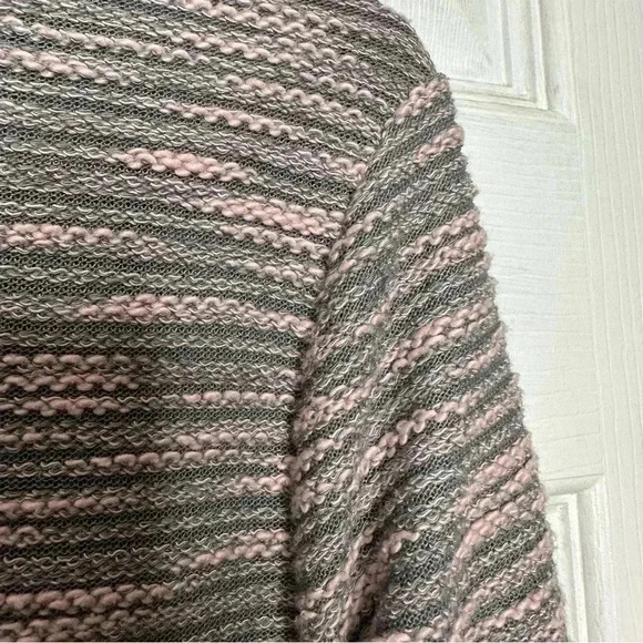 H&M Marled Sweatshirt Pullover Grey & Pink Size Medium - Picture 14 of 16